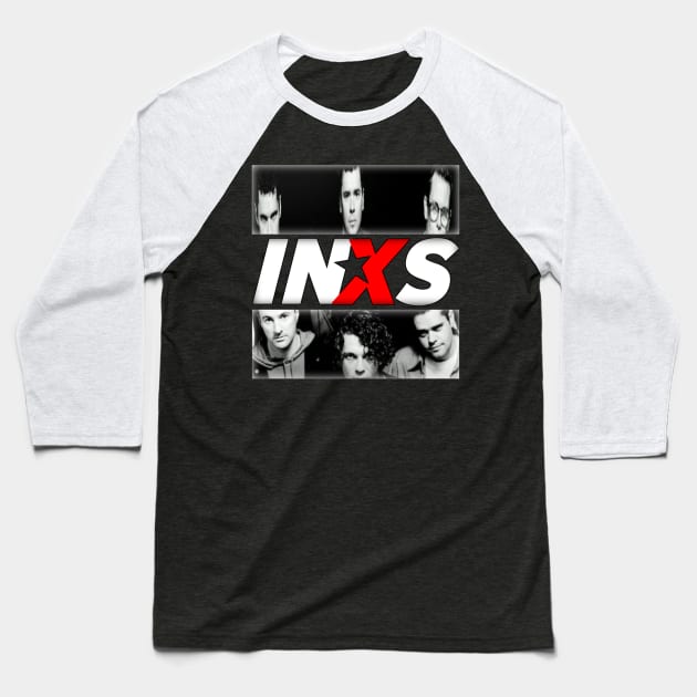 inxs Baseball T-Shirt by Vartiz